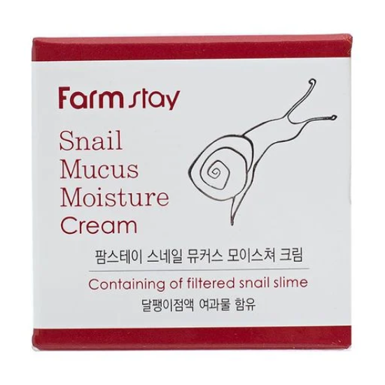 Farm Stay, Snail Mucus Moisture Cream з муцином равлика, зволожуючий крем, 50 г