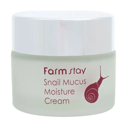 Farm Stay, Snail Mucus Moisture Cream з муцином равлика, зволожуючий крем, 50 г