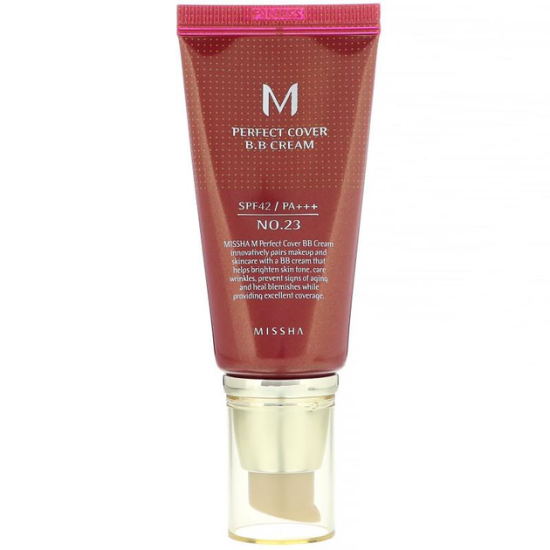 Missha M Perfect Cover BB Cream, ВВ крем з УФ захистом SPF 42 PA+++ №23, 50мл