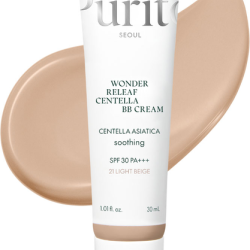 Purito, Seoul Wonder Releaf Centella BB Cream Light Beige, ВВ Крем з екстрактом центелли, №21, 30 мл