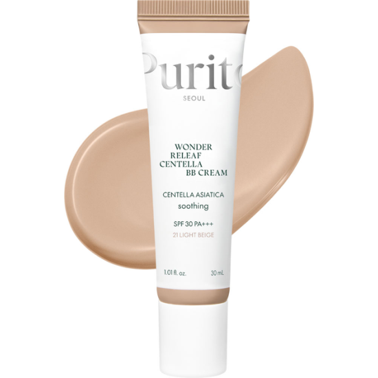 Purito, Seoul Wonder Releaf Centella BB Cream Light Beige, ВВ Крем з екстрактом центелли, №21, 30 мл