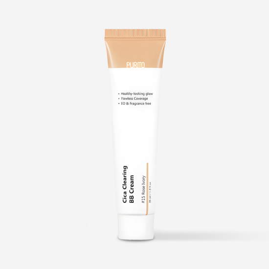 Purito BB cream Cica Clearing Rose Ivory, Крем з екстрактом центелли, №15, 30 мл