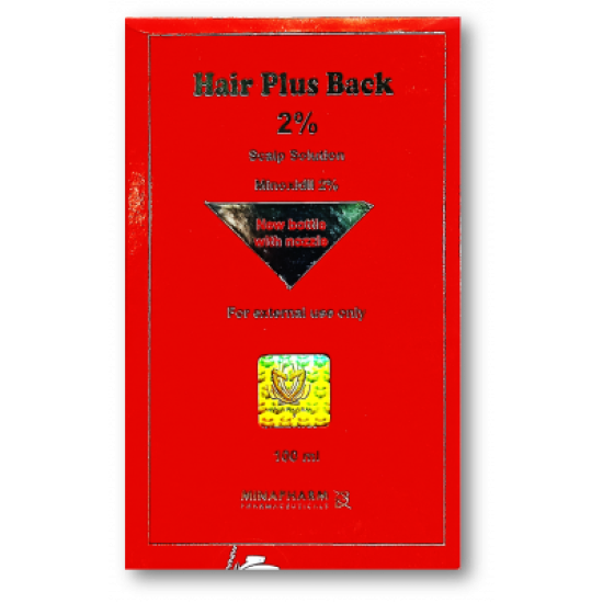 HAIRBACK PLUS, Minoidil 2%, Лосьйон проти випадіння волосся, Єгипет, 100мл