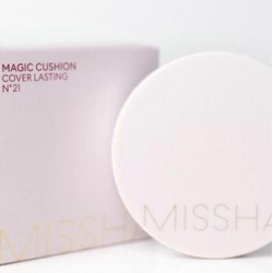 Missha, Magic Cushion Cover Lasting SPF50+/PA+++ , Тональная основа-кушон, №21, 15 г