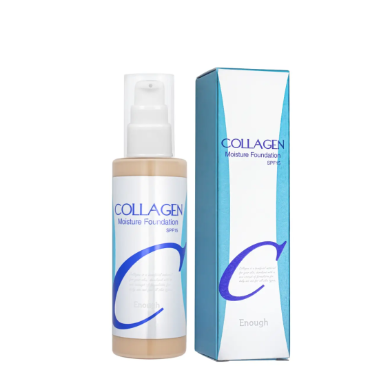 Enough Collagen, Зволожувальна тональна основа для обличчя з колагеном, №13, світло-бежевий,100 мл