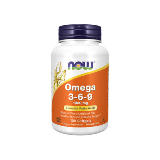 Now Foods, Omega 3-6-9, Омега 3-6-9, 1000 мг, 100 шт