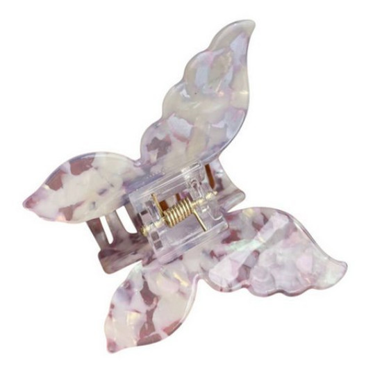 Заколка для волосся метелик, крабик для волосся,  (кольори в асортименті), 1 шт