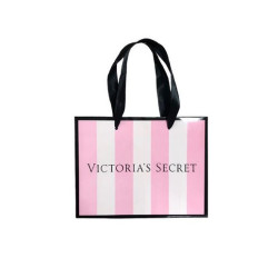 Пакет Вікторія подарунковий рожевий смужка (малі) 20х15х9 см,1 шт