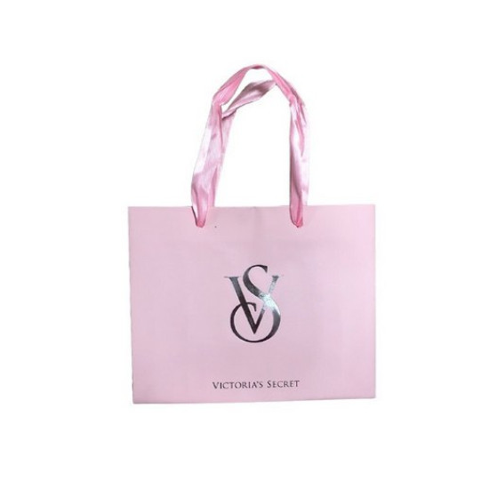 Пакет Вікторія подарунковий рожевий (малий) 20х15х9см, 1 шт