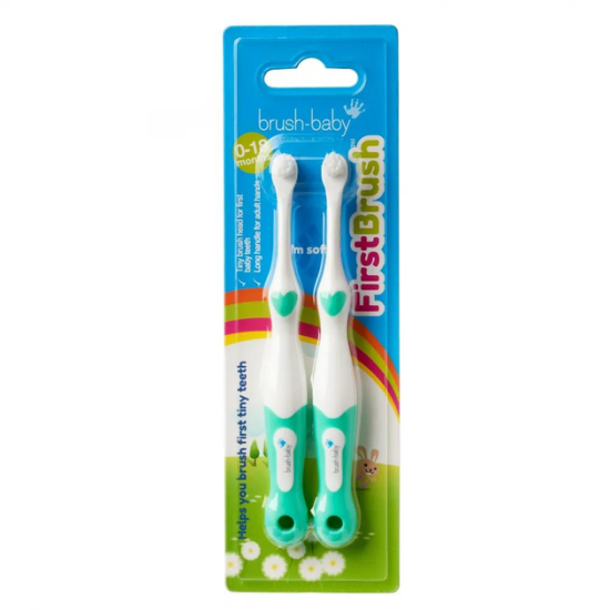 Brush-baby,  First Brush , Зубна щітка від 0 до 18 місяців, зубна щітка для дітей