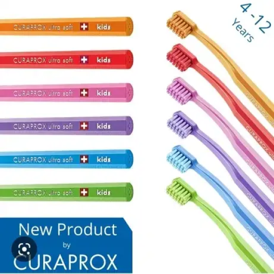 Curaprox, Ultrasoft CS 5500 Kids, для дітей, Дитяча зубна щітка 4-12 років