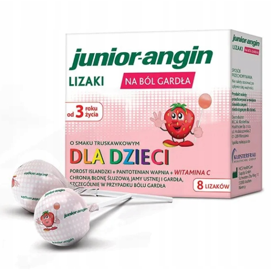 Junior angin, льодяники від болю в горлі та ангіни, 1 шт
