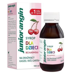 Junior angin, сироп від сухого кашлю та ангіни, 100 мл