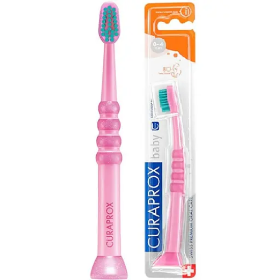 Curaprox, CS 4260 baby,  Дитяча зубна 0-4 років з гумованою ручкою