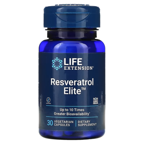 Life Extension,  Resveratrol Elite, Ресвератрол, 30 капсул