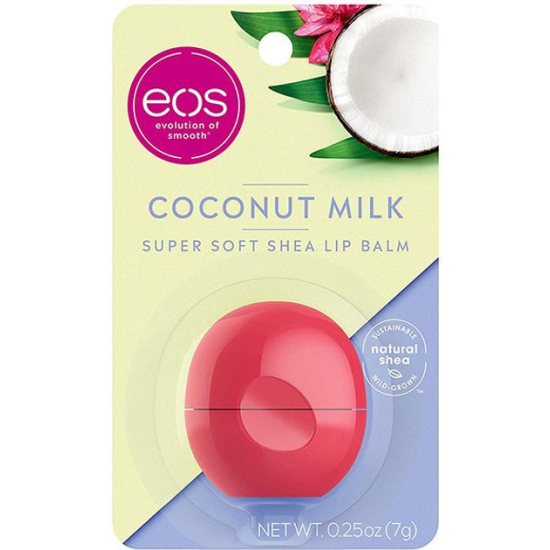 EOS, Coconut Milk, бальзам для губ, кокосове молоко, 7 г