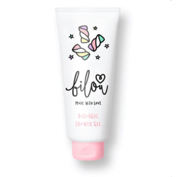 Bilou, Shower Gel Chewy Sweets, гель для душуу, Малиновий маршмелоу, 200 мл