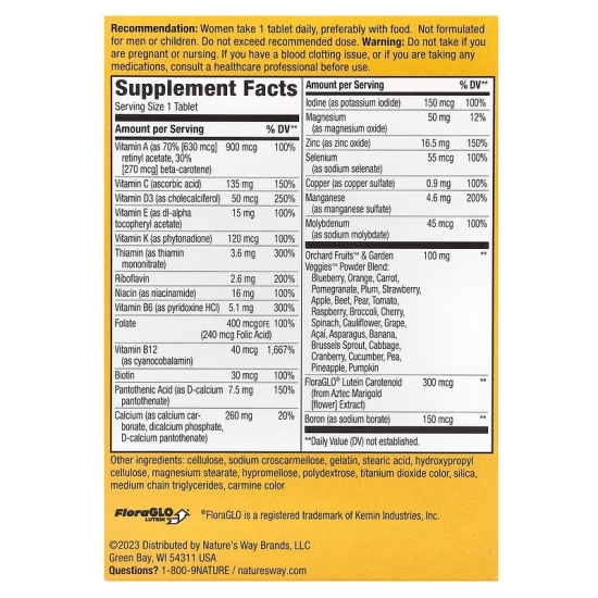 Nature's Way Alive! Women's Complete Multivitamin, Жіночі мультивітаміни 50 +, 60 табл