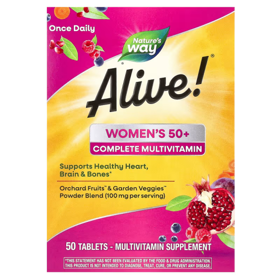Nature's Way Alive! Women's Complete Multivitamin, Жіночі мультивітаміни 50 +, 60 табл