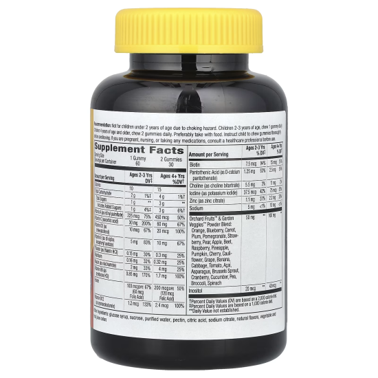 Nature's Way, Alive! мультивітаміни для дітей, смак апельсину та ягід, 60 жув. табл