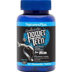 Nature's Plus, Power Teen for Him, Вітаміни для хлопчиків, ягідний смак, 60 таб