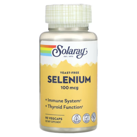 Solaray Selenium, Селен без дріжжів, 100шт