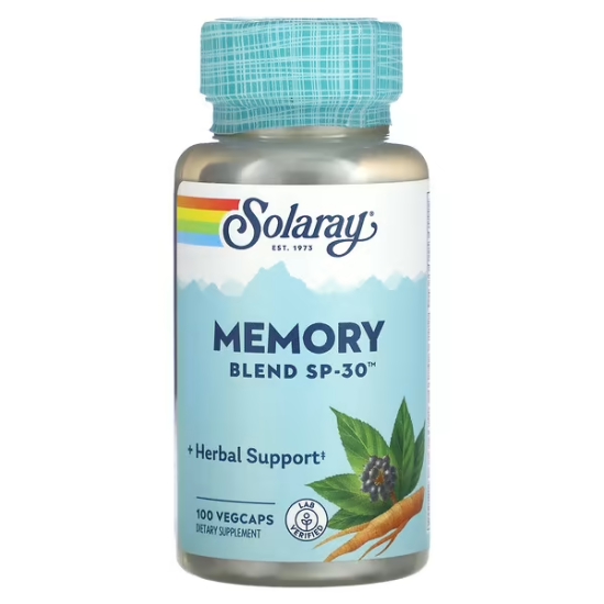  Solaray, Memory Blend SP‑30, для пам'яті 100 капсул