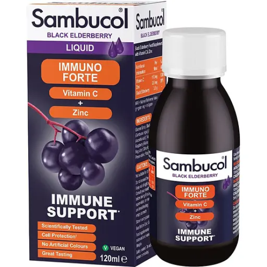 Sambucol Immuno Forte, сироп для імунітету, 120 мл