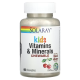 Solaray, Kids Vitamins & Minerals, жувальні мультівітаміни  для дітей, смак вишні, 60 шт