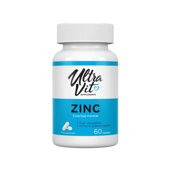 Ultra Vit, Zinc, Цитрат цинку, 25 мг, 60 шт