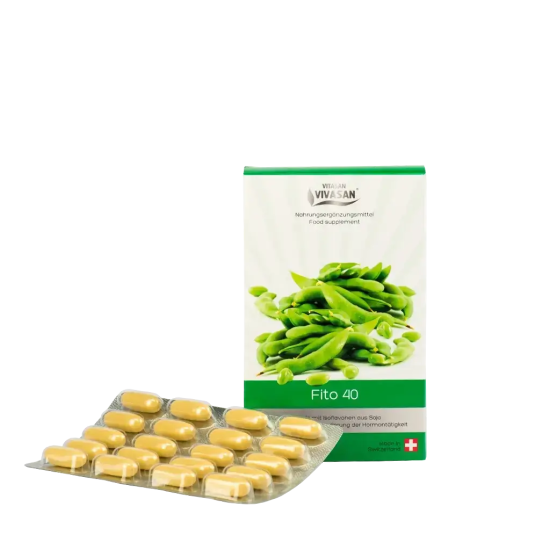 Vivasan, Fito 40, капсули з ізофлавонами сої, 60 капсул 