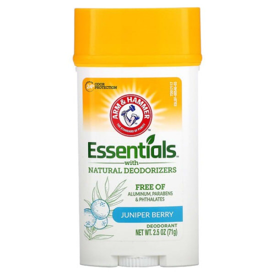  Arm & Hammer Essentials, дезодорант без алюмінію, ялівець, 71 г