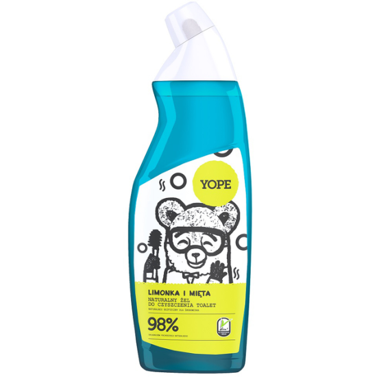 Yope, засіб для очищення туалетної кімнати, для чищення туалету, аромат Лайм та М'ята 750 мл