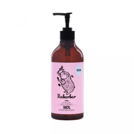 Yope, натуральне рідке мило,  ревінь і троянда, 500мл