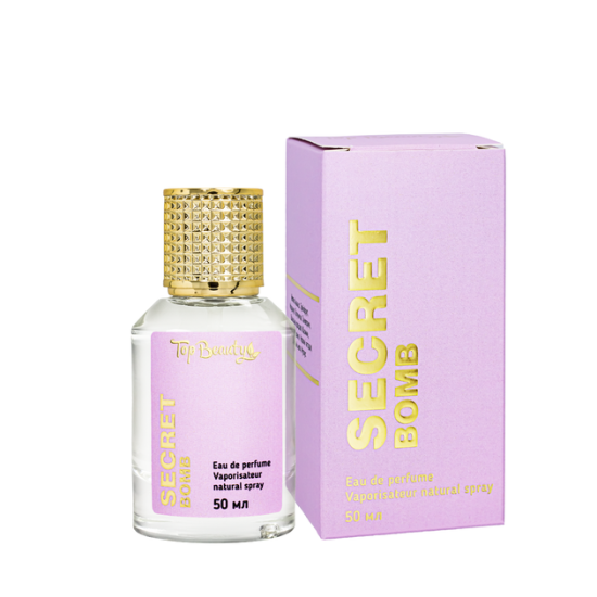 Top Beauty, Secret Bomb, Туалетна вода жіноча з нішевим ароматом, 50 мл
